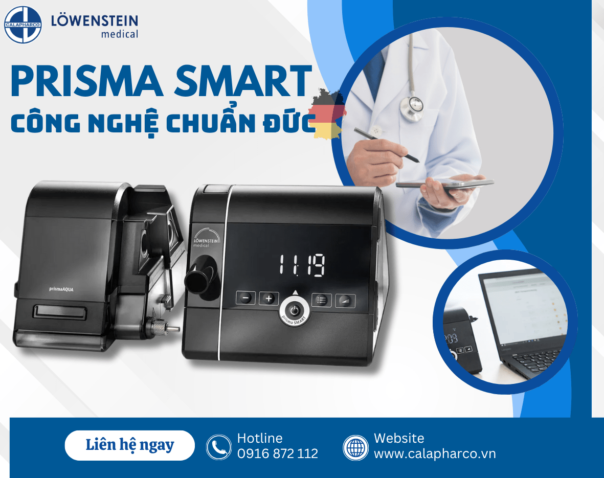 CALAPHARCO GIỚI THIỆU CPAP PRISMA SMART: CÔNG NGHỆ GIẤC NGỦ CHUẨN ĐỨC TẠI VIỆT NAM